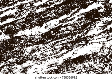Grunge marble texture. White and black distress design. Torn stone modern background. Monochrome granite surface. Vector illustration.