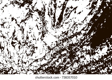 Grunge marble texture. White and black distress design. Torn stone modern background. Monochrome granite surface. Vector illustration.