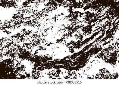 Grunge marble texture. White and black distress design. Torn stone modern background. Monochrome granite surface. Vector illustration.