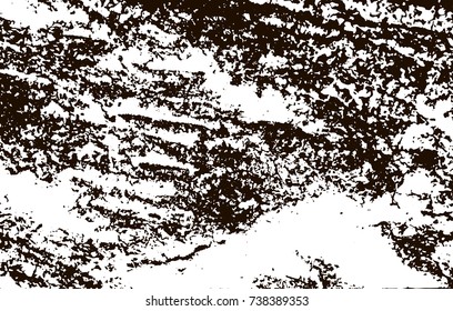 Grunge marble texture. White and black distress design. Torn stone modern background. Monochrome granite surface. Vector illustration.