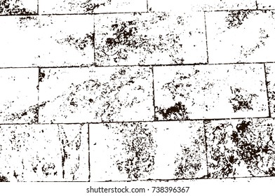 Grunge marble texture. White and black distress design. Torn stone modern background. Monochrome granite surface. Vector illustration.