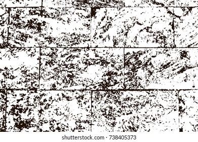 Grunge marble texture. White and black distress design. Torn stone modern background. Monochrome granite surface. Vector illustration.