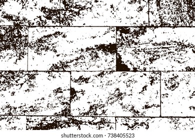 Grunge marble texture. White and black distress design. Torn stone modern background. Monochrome granite surface. Vector illustration.