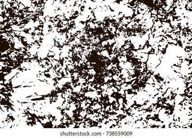 Grunge marble texture. White and black distress design. Torn stone modern background. Monochrome granite surface. Vector illustration.