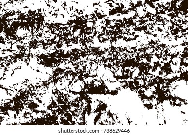 Grunge marble texture. White and black distress design. Torn stone modern background. Monochrome granite surface. Vector illustration.