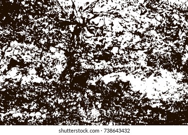 Grunge marble texture. White and black distress design. Torn stone modern background. Monochrome granite surface. Vector illustration.