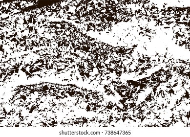 Grunge marble texture. White and black distress design. Torn stone modern background. Monochrome granite surface. Vector illustration.