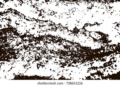 Grunge marble texture. White and black distress design. Torn stone modern background. Monochrome granite surface. Vector illustration.