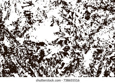 Grunge marble texture. White and black distress design. Torn stone modern background. Monochrome granite surface. Vector illustration.