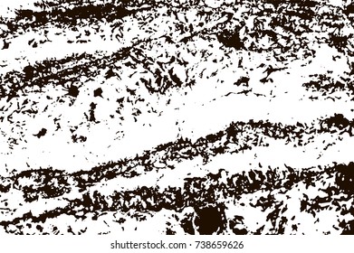 Grunge marble texture. White and black distress design. Torn stone modern background. Monochrome granite surface. Vector illustration.