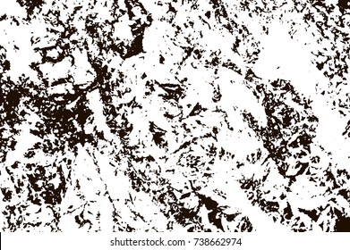 Grunge marble texture. White and black distress design. Torn stone modern background. Monochrome granite surface. Vector illustration.