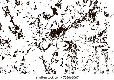 Grunge marble texture. White and black distress design. Torn stone modern background. Monochrome granite surface. Vector illustration.
