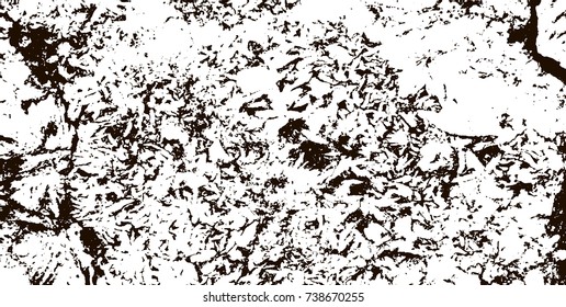 Grunge marble texture. White and black distress design. Torn stone modern background. Monochrome granite surface. Vector illustration.