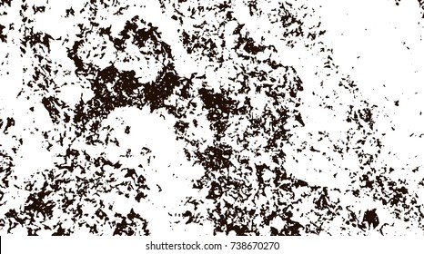 Grunge marble texture. White and black distress design. Torn stone modern background. Monochrome granite surface. Vector illustration.