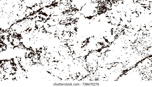 Grunge marble texture. White and black distress design. Torn stone modern background. Monochrome granite surface. Vector illustration.