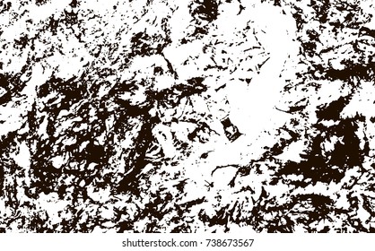 Grunge marble texture. White and black distress design. Torn stone modern background. Monochrome granite surface. Vector illustration.