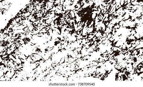 Grunge marble texture. White and black distress design. Torn stone modern background. Monochrome granite surface. Vector illustration.