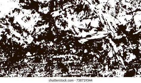 Grunge marble texture. White and black distress design. Torn stone modern background. Monochrome granite surface. Vector illustration.