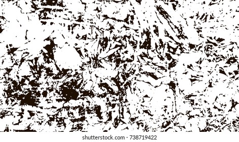 Grunge marble texture. White and black distress design. Torn stone modern background. Monochrome granite surface. Vector illustration.