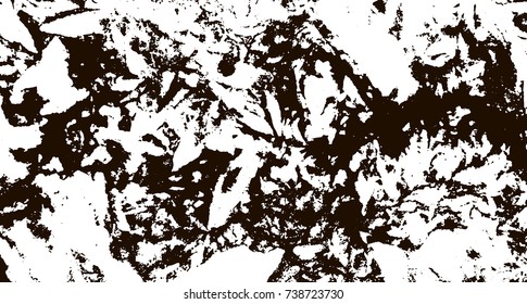 Grunge marble texture. White and black distress design. Torn stone modern background. Monochrome granite surface. Vector illustration.