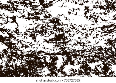 Grunge marble texture. White and black distress design. Torn stone modern background. Monochrome granite surface. Vector illustration.