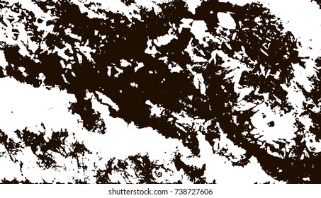 Grunge marble texture. White and black distress design. Torn stone modern background. Monochrome granite surface. Vector illustration.