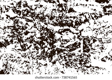 Grunge marble texture. White and black distress design. Torn stone modern background. Monochrome granite surface. Vector illustration.