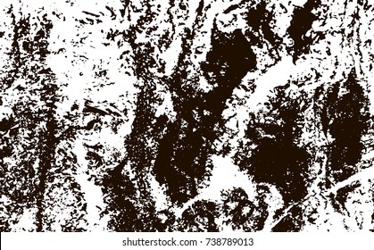 Grunge marble texture. White and black distress design. Torn stone modern background. Monochrome granite surface. Vector illustration.