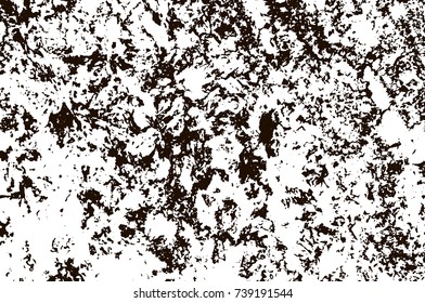 Grunge marble texture. White and black distress design. Torn stone modern background. Monochrome granite surface. Vector illustration.