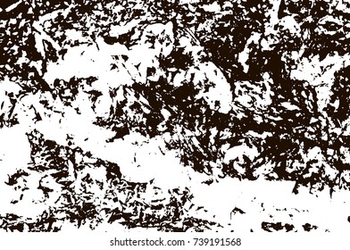 Grunge marble texture. White and black distress design. Torn stone modern background. Monochrome granite surface. Vector illustration.