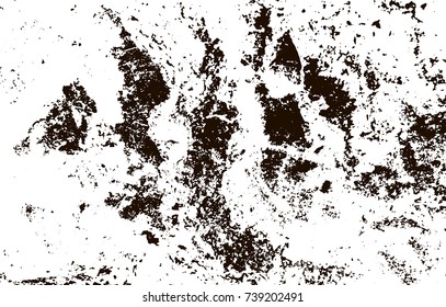 Grunge marble texture. White and black distress design. Torn stone modern background. Monochrome granite surface. Vector illustration.