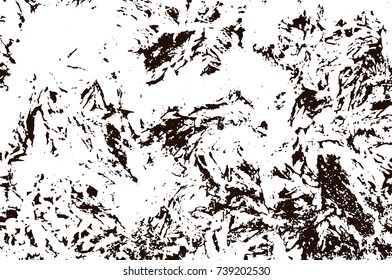 Grunge marble texture. White and black distress design. Torn stone modern background. Monochrome granite surface. Vector illustration.