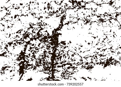 Grunge marble texture. White and black distress design. Torn stone modern background. Monochrome granite surface. Vector illustration.
