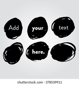 Grunge marker background set for your designs