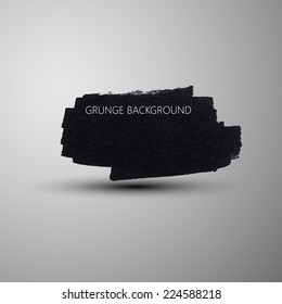 Grunge marker stain banner. brushed ink texture. Abstract background for your design 