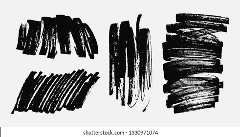Grunge marker stains.Dirty design elements.