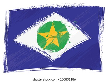 Bandera Grunge Mato Grosso