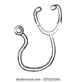 grunge medical stethoscope sign