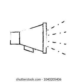grunge megaphone audio communication message information