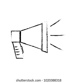 grunge megaphone speaker audio message communication