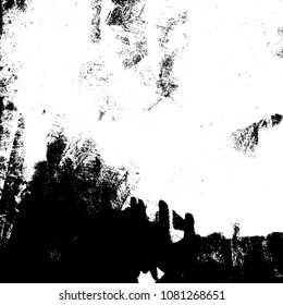 Grunge mess blot background. Distress dirty overlay background. Burnt trace cover design element. EPS10 vector.