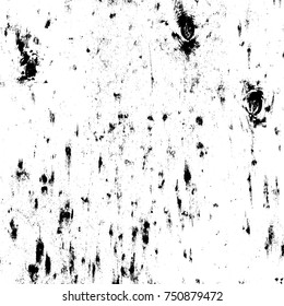 Grunge messy dust background. Distressed spray grainy overlay texture. Dirty powder rough empty cover template. Aged splatter crumb wall backdrop. Weathered drips aging design element. EPS10 vector.