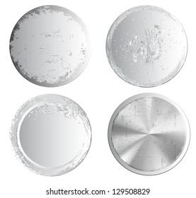 Grunge metal circles