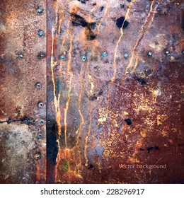 grunge metal texture, vector background