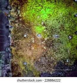 grunge metal texture, vector background