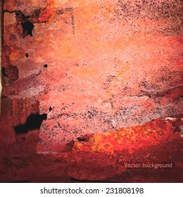 grunge metal texture, vector background