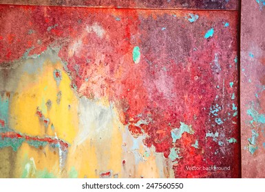 grunge metal texture, vector background