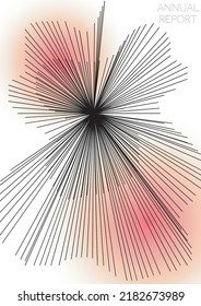 Grunge Diseño de afiches de vectores geométricos mínimos con líneas y círculos coloreados gradientes. Colección de fondos abstractos para portadas, volantes, plantillas, folletos, tarjetas, folletos, promoción de marca, etc.