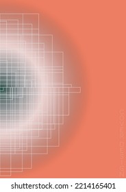 Grunge Diseño de afiches de vectores geométricos mínimos con líneas y círculos coloreados gradientes. Colección de fondos abstractos para portadas, volantes, plantillas, folletos, tarjetas, folletos, promoción de marca, etc.