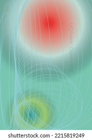 Grunge Minimal Geometric Vector Poster Design with Lines and Gradient Colorful Circles. Collection of Abstract Backgrounds for Covers, Flyers, Templates, Booklets, Cards, Brochures, Branding, etc.
